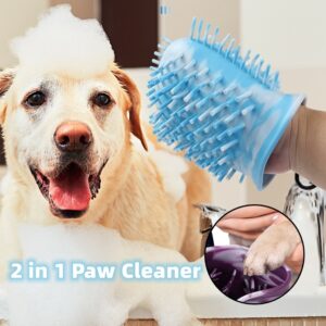 2-in-1 Dog Paw Cleaner Cup & Portable Foot Washing Brush