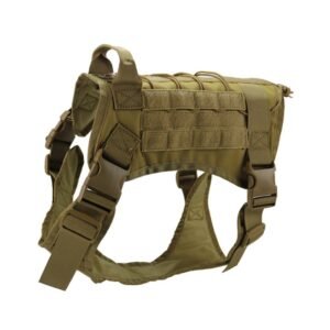 Tactical K9 Dog Harness Vest Adjustable Patrol Chest Strap for Large Dogs